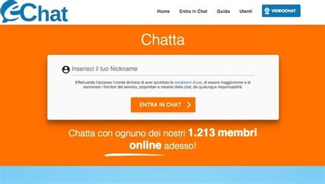 Entra in CHAT SENZA REGISTRAZIONE